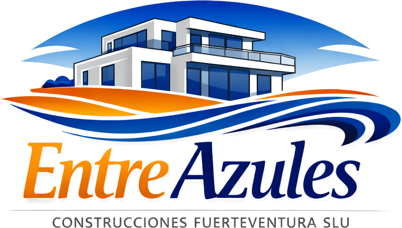 Logo Entre Azules Construcciones Fuerteventura